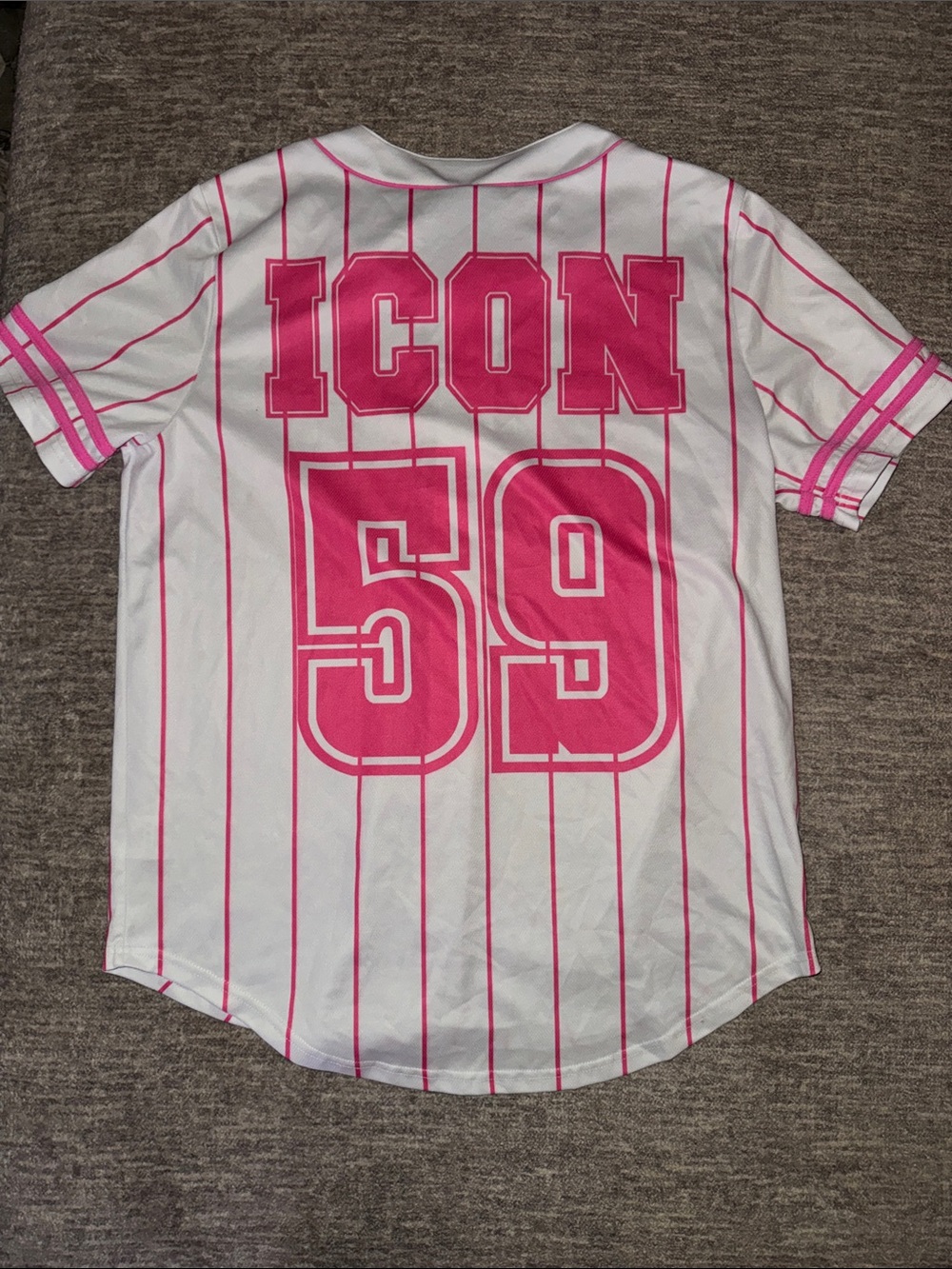 Barbie Core Barbie Jersey Hot Pink Pinstripe - Picture 3 of 3